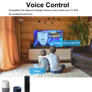 Mini WiFi IS Tālvadības Gaisa Kondicionētājs, TV, Smart Mājas Automatizācijas Universālā Tālvadības pults, Lai Alexa,Google Home Tuya Smart
