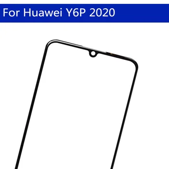 10Pcs\daudz Par Huawei Y6P 2020. gadam Priekšējo Ārējo Stiklu MED-LX9N ART-L 29 Touch Screen Stikla Paneli Rezerves Daļas NR LCD Digitizer
