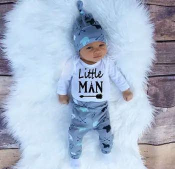 Baby Boy Vēstuli Apģērbu Komplekts Zīdaiņiem Jaundzimušo Bērnu Zēns Jumpsuit Playsuit Romper Bodysuit+bikses Apģērbs, Apģērbu 0 Līdz 18 Mēnešiem