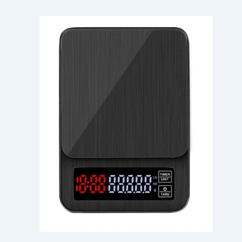 10kg 1g LCD Ciparu Elektronisko Pilienu Kafijas Apjoma ar Taimeri Black Liela Virtuve, Cepšanas Kafijas Svara Balanss USB Pilienu Skala Slēdzis