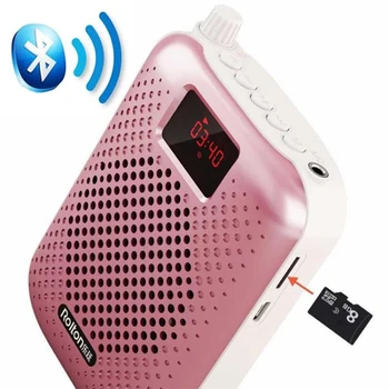 Mini K500 Mikrofonu Bluetooth skaļrunis Portatīvo Auto Pārī Balss Pastiprinātājs Megaphone Speaker USB Uzlādes Mācību