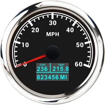 85MM Auto GPS Spidometrs Ar LCD Displeju, COG Ceļojuma Kopējo Nobraukumu km/h STUNDĀ Ātrumu Odometra piemērota Laivu Jūras Motociklu