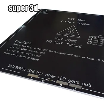 MK3 heatbed Siltuma gulta 214x214x3mm drukas plate alumīnija PCB sildītājs plāksni 3mm laukumā karstā gulta Reprap 3D printer12V 24V