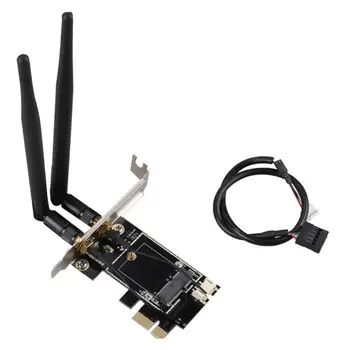 Bezvadu tīkla Karte uz pciE-1X, lai NGFF-Ekey PCIE Klēpjdatoru, wi-fi WLAN Kartes Adapteri