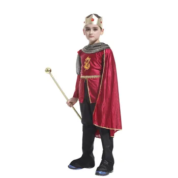 Jaunais Gads Purima Karalis Princis Kostīmi Zēniem Bērniem Cosplay Fantasia Halloween Kostīmu Apģērbu Komplekts Nav Scepteri Vai Ieroci