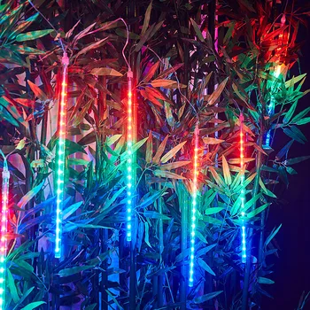 Ziemassvētku 30/50cm 8 Caurules LED String Gaismas Meteor Duša Lietus Āra Ūdensizturīgs, Gaismas Koks, Kāzu Dekorēšana