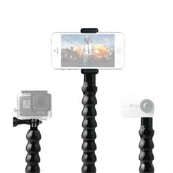 Elastīga Monopod Pole Selfie Stick ar 1/4inch Skrūve Gopro Hero SJcam Yi Rīcības Kameras