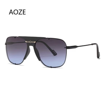 AOZE 2020. gadam, Modes Atdzist Laukumā Izmēģinājuma Vintage Stila Saulesbrilles Vīriešiem Classic Kniedes Zīmola Dizaina Saules Brilles lunette de soleil femme