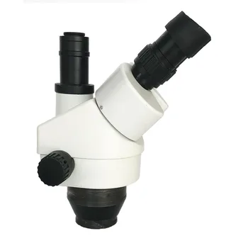 3,5 X-90X Vienlaicīgi Fokusa Lodēšanas Trinokulara stereo mikroskopu +56 Led apgaismojums +0.5 X 2.0 X 1X CTV0.5 objektīva +Siltuma mat Spilventiņi