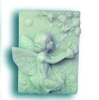 Jaunas ielidošanas angel baby formas silikona ziepes pelējuma , silikona pelējuma dekoratīvās ziepes roku darbs amatniecības
