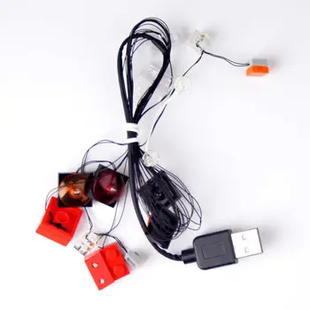 USB LED Gaismas Set Komplekts Lego 10248 Par Ferrari F40 Auto Celtniecības Bloki Apgaismojuma Daļas