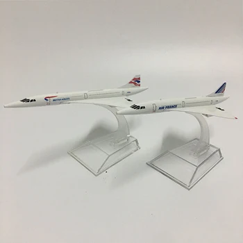 JASON TUTU 16CM Concorde lidmašīnas modeļa lidaparātu Lējumiem Modeli, Metāla 1:400 lidmašīnu Gaisa autobusu A380 rotaļlietu Dāvanu kolekcija