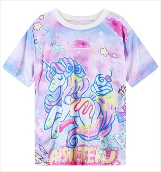 Sudaderas Mujer 2019 Glītu Vasaras Cool Anime Rakstu Krekls Sievietēm Meitenes Salds Kawaii Sieviešu Topi Tee Blusa Gadījuma T Krekls