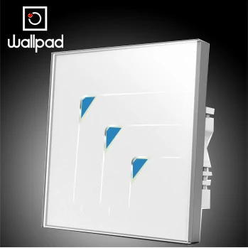 Luksusa 3 bandas 1 veids Balta Kristāla, Stikla touch sienas slēdzi,Wallpad LED gaismas slēdzi touch 110V~220V, Smart mājas, Bezmaksas Piegāde