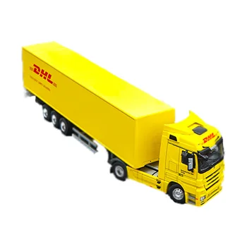 1/50 Mēroga sakausējuma Container truck DHL Sinotrans Dun Howe Augstas Simulācijas lējumiem kravas automašīnu modeli, bērnu rotaļu dāvanu kolekcija displejs