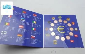 12 Gabali/Set Eiropas Monētas Divpadsmit centiem monētu vākšanas apjomi 1 eiro centu monētas, oriģināls
