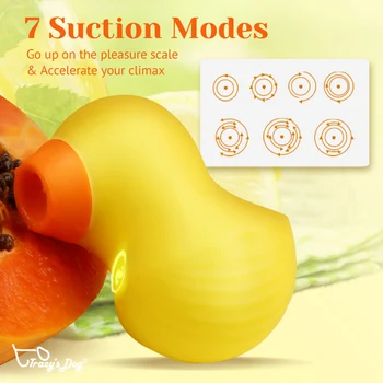 Tracy Suņu Priekšsēdētāja Duckie Klitora Nepieredzējis Vibrators Clit Krūtsgala Stimulācijas Ar 7 Iesūkšanas Līmeņa Suvenīru Mīļotājiem Seksa Rotaļlietas