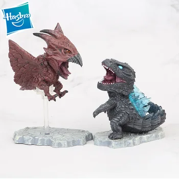 Hasbro 3-9cm 7pcs/set Godzilla mašīna Triceratops Dinozauri PVC Rīcības Attēls Kolekcionējamus Modeļu Lelle Bērniem Dāvanu