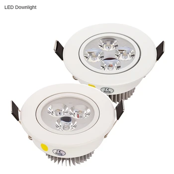 LED Downlight Regulējamas, Silti Balta Daba Balta Dzidri Balts Prožektora LED Lampas, Spot Gaismas AC85-265V 9W 12W 15W Padziļinājumā Interjera