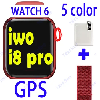 Sākotnējā SVB i8 pro Smart Skatīties 44MM Bluetooth GPS Sporta Sērija 6 sirdsdarbība Smartwatch PK SVB 13 W56 11 PRO KF88 Vīriešiem sievietēm