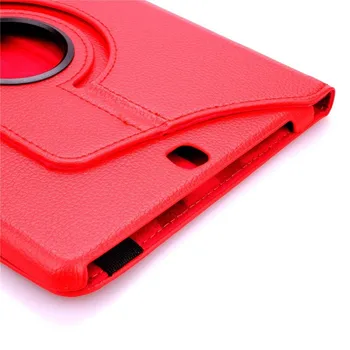 Cover Case For Samsung Galaxy Tab S2 9.7 SM-T810 T810 SM-T815 T815 Cilnes S2 9.7 collu 360 Rotējoša Flip PU Ādas Tablete Gadījumā, Stikls