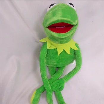 60cm Liela Muppet Show Plīša Dzīvnieku Rotaļlietas, Plīša Pildījumu Varde Lelle Plīša Kermit Frog Roku Leļļu Muti Pārvietojas