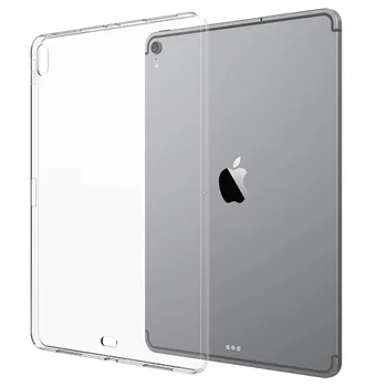 Kemile Lietā par iPad Pro 12.9 2018 3th Mīksta, Elastīga Bufera Pārredzamu TPU Gumijas Aizmugurējo Vāciņu Protector for iPad 12.9 gadījumā