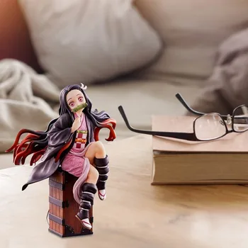 Anime Attēls Statujas Kadomon Nidouzi Kastē Sēž Modelis Lelle Apdare Bērniem Piemiņas Rotaļlietu Dāvanu Attēls