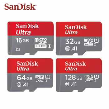 Sandisk Ultra Micro SD Micro SD Karti SD/TF Flash Kartes 128GB 32GB 64GB 256 GB 16 GB Atmiņas Kartes 32 64 128 GB MicroSD atmiņas par Telefonu