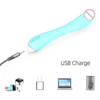 G-Spot Vibrators, Dildo Sieviešu Orgasma Pieaugušo Rotaļlietas USB Uzlādes Spēcīgs Masturbācija Seksa Rotaļlieta Sievietēm Ūdensizturīgs Pāriem Produktu