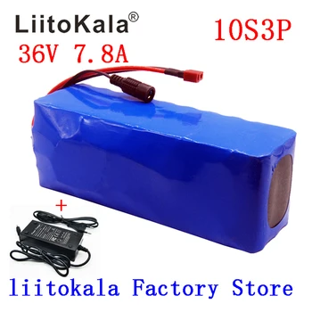 LiitoKala 36V 7.8 Ah 10S3P 18650 Uzlādējams akumulators ,pārveidots Velosipēdu,elektrisko transportlīdzekļu 36V Aizsardzības PCB+2A Lādētāju