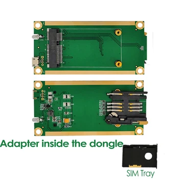 4G LTE Dongle W/SIM Kartes Slots LTE FDD EG25-G Globālo Versiju, Rūpniecības Mini PCIe USB(Type-C) Adapteri