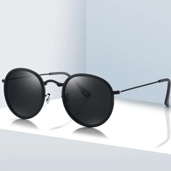 Jaunu Kārtu Polarizētās Saulesbrilles, Vīriešu un Sieviešu Modes Zīmola Dizaina Saules Brilles UV400 Toņos Retro Brilles Oculos De Sol