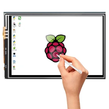 Komplekts Aveņu Pi 4 Modelis B 3,5 Collu Touch Screen Displeja Monitors 480x320 LCD 2019 shell heatsink touch Ekrāns pildspalva