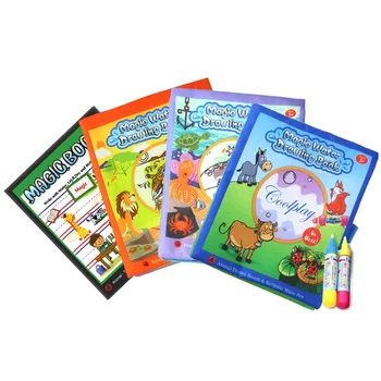 Coolplay Burvju Ūdens Zīmēšanas Grāmata Krāsojamā Grāmata, Glezna Valdes Rotaļlieta Grāmata Zīmēšanas Rotaļlietas Izglītojošās Rotaļlietas Bērniem Xmas Dāvanas
