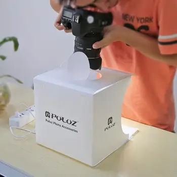 Mini Salokāms Fotokameras Foto Studijas Kaste Fotogrāfija Gaismas Telts komplekts lightroom Emart Difūziem Studio Softbox gaismas kārbas 20*20cm 8