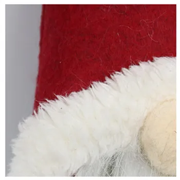 Ziemassvētku rotājumi sejas vecs vīrietis lelle logu dekorēšanai Ziemassvētku elf Ziemassvētku rotājumi Ziemeļvalstīm apdare