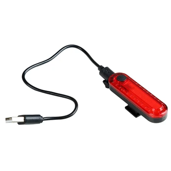 USB Lādējamu Velosipēdu Astes Gaismas Spilgti Velosipēdu Aizmugures Gaismas, kas Mirgo 330mAh Akumulatora Ūdensnecaurlaidīgs Velo Lukturi