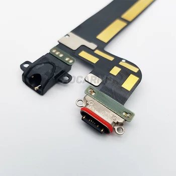 Aocarmo Tips-C USB Lādētāja Uzlādes Doks Port Savienotājs, Austiņas Ar Audio Jack Flex Kabelis OnePlus 5T A5010