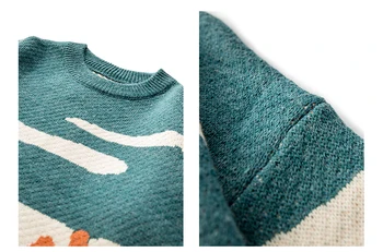 LAPPSTER-Jaunatnes Vīriešiem Govis Vintage Ziemas Džemperi 2020. Gadam Pulovers Mens O-veida Kakla korejas Modes Džemperis Sievietēm Gadījuma Harajuku Drēbes