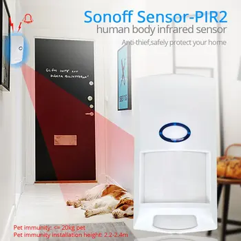 Sonoff Pir2 Rf Pir Kustības Sensoru Detektoru 433Mhz Wifi Bezvadu Tālvadības Signalizāciju, Drošības Sistēmu Anti-Theft Sensors