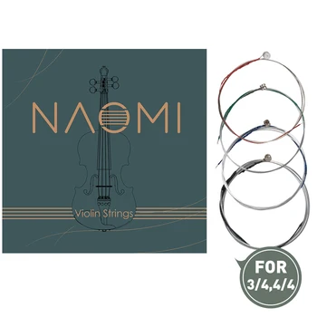 1 Komplekts Naomi Vijole Stīgu G D A & E 3/4 4/4 Vijoles Stīgas Nerūsējošā Tērauda Core Stīgas Vijoles Stīgas
