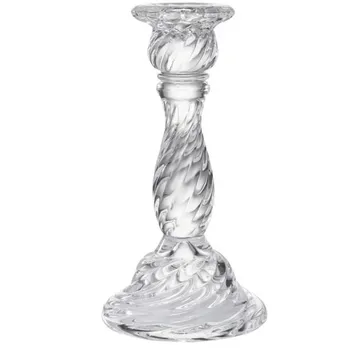 Eiropas Svečturis Caurspīdīga Kristāla Stikla Candleholder Romantisku Kāzu Sveču Gaismā Vakariņas Nama Dekorēšana Svečturis