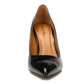 HSM Crossdresser Deju Duncis zapatos 10cm plānas papēžiem sieviešu kāzu sūkņi Lakādas kāzu kurpes Plus:40-47 48 sapatos