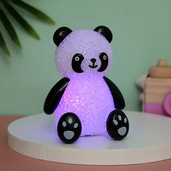 LED Panda Nakts Gaisma 7 Krāsu Maiņa Gaismas, Bērnu Rotaļlieta Spīd Karikatūra Dzīvnieku Guļamistaba Dekorēšana, Apgaismojums, Ziemassvētku Dāvanas