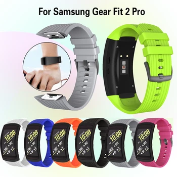 Silikona Watchband Siksnu Samsung Galaxy Rīku Fit2 Pro Skatīties Joslas Plaukstas locītavas, plecu Samsung Rīku uzstādīt 2 CM-R360