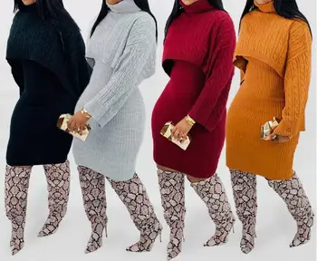 Modes Augstu Uzrullētu Apkakli Lielgabarīta Džemperis Ziemas Drēbes Sievietēm, Neona Zaļa, Rozā, Oranžs Džemperis Dāmas Adīt Topi