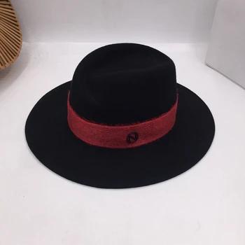 2020 jaunas ziemas vilnas cepure vīriešiem un sievietēm homburg socialite grupa uzskatīja, Panamas cepure, ar 3 lentītēm par brīvu daudz krāsu, fedoras