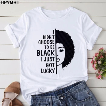 Melanīna Karaliene Sieviešu T-krekls Modes Gadījuma Tees Tumblr Tshirt Jauno Vasaras Afro Meitene Āfrikas Karti, Matu Vainagu Top Sieviešu T Krekls