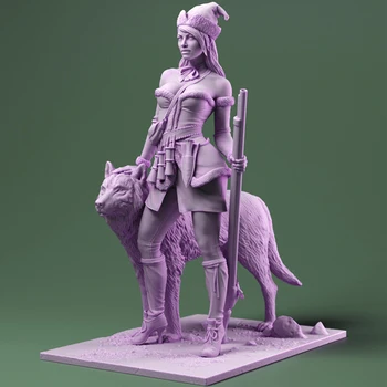 1/24 seno sieviete warrior stāvēt Sveķu attēls Modelis komplekti, Miniatūras gk Unassembly Unpainted